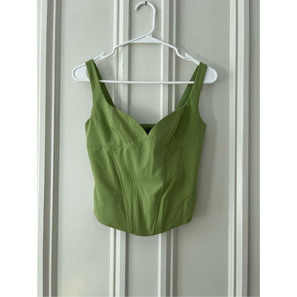 NWT Zara green structured tank XS